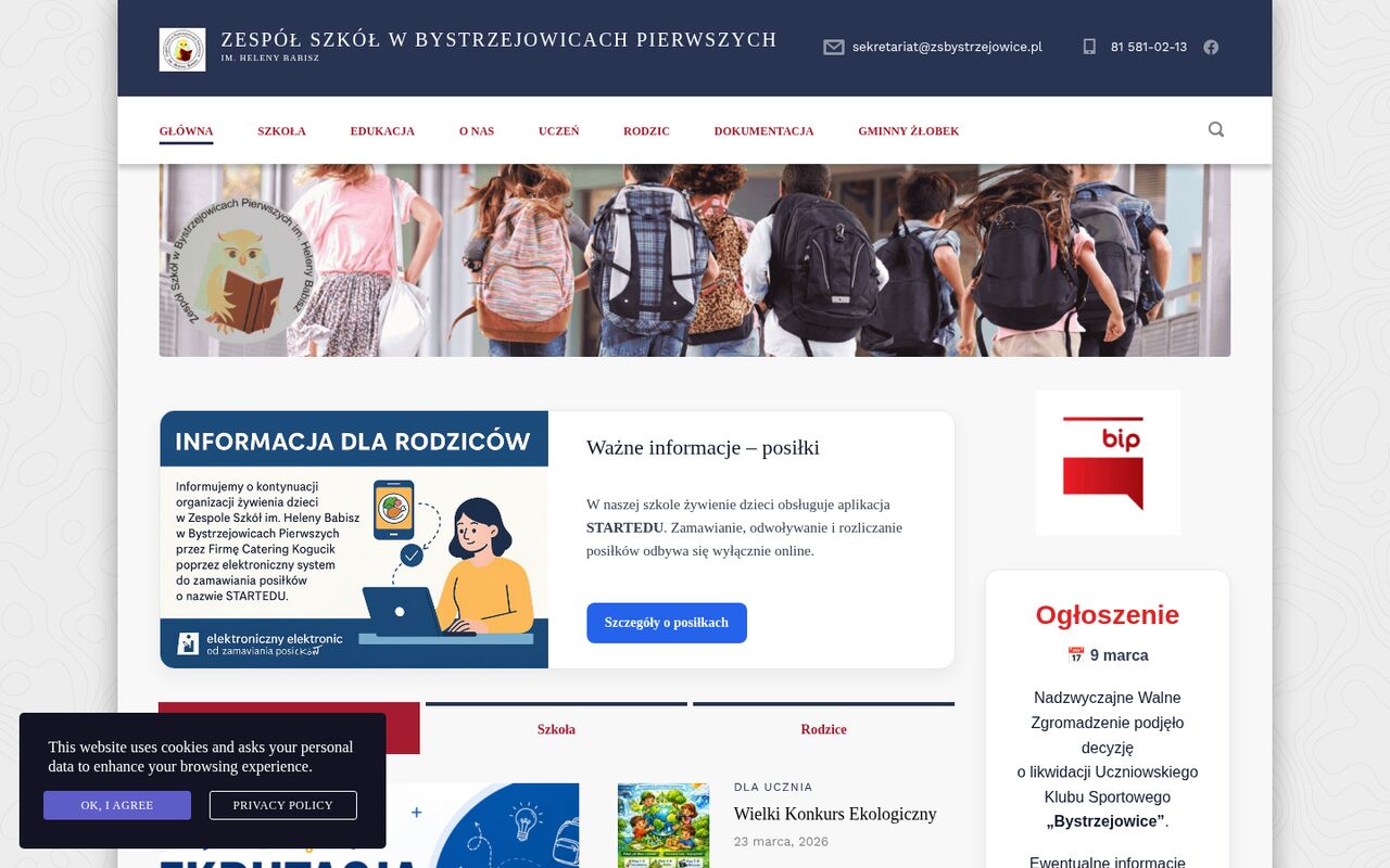 Portal Zespół Szkół w Bystrzejowicach